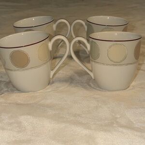 Set of 4 Noritake Ambience Mocha Java Mugs